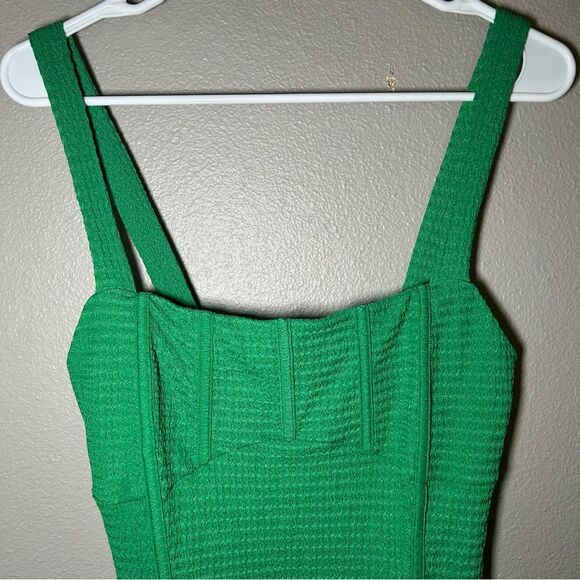 NEW Lulu’s Signature Look green bustier bodysuit women’s size large - Picture 4 of 10